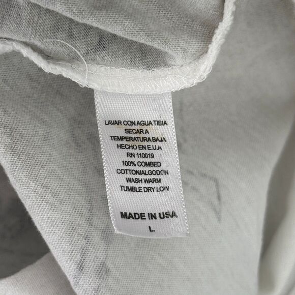 Konquest Shirt Mens Large Eagle Skull Metallic Tee Tshirt Y2K Grunge Goth NEW - Picture 9 of 12